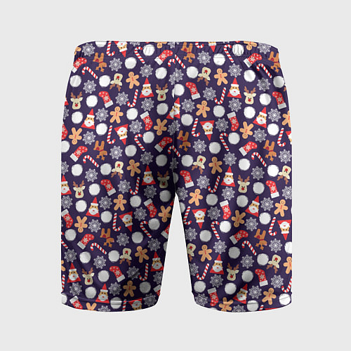 Мужские спортивные шорты Новый Год / 3D-принт – фото 2