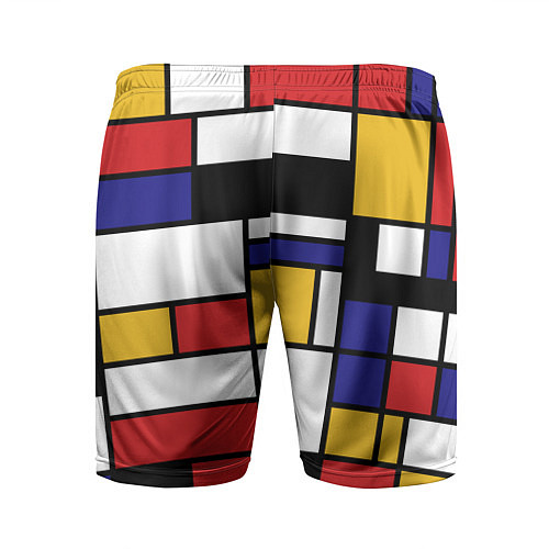 Мужские спортивные шорты Color blocking / 3D-принт – фото 2