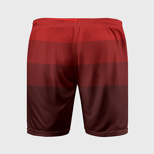 Мужские спортивные шорты Красный Градиент / 3D-принт – фото 2