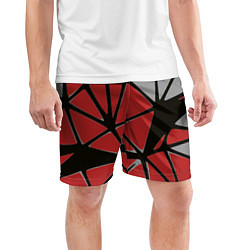 Шорты спортивные мужские Треугольники, цвет: 3D-принт — фото 2