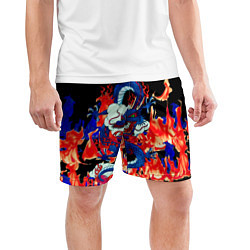 Шорты спортивные мужские Огненный Дракон, цвет: 3D-принт — фото 2