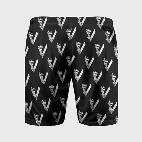 Мужские спортивные шорты Викинги Лого Паттерн Vikings Pattern Z / 3D-принт – фото 2