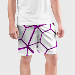 Шорты спортивные мужские Hexagon, цвет: 3D-принт — фото 2