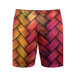 Шорты спортивные мужские Colorful weave, цвет: 3D-принт