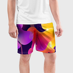 Шорты спортивные мужские Rainbow T-Shirt, цвет: 3D-принт — фото 2