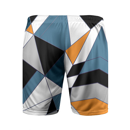 Мужские спортивные шорты Геометрический узор / 3D-принт – фото 2