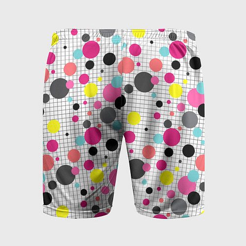 Мужские спортивные шорты Горох разноцветный / 3D-принт – фото 2