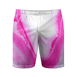Шорты спортивные мужские Жидкий пурпур, цвет: 3D-принт