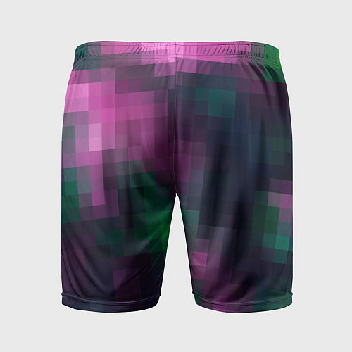 Мужские спортивные шорты Разноцветный геометрический уз / 3D-принт – фото 2