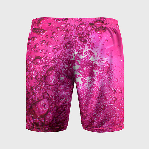 Мужские спортивные шорты Розовые Пузырьки / 3D-принт – фото 2