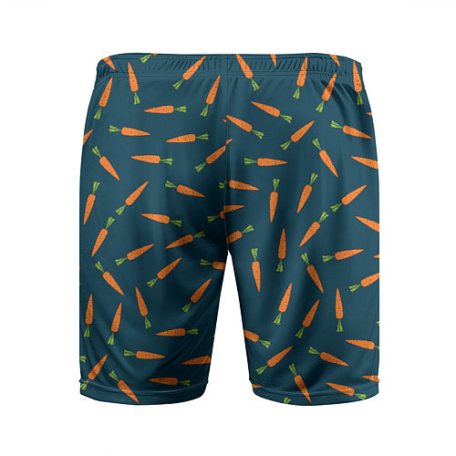 Мужские спортивные шорты Морковки паттерн / 3D-принт – фото 2