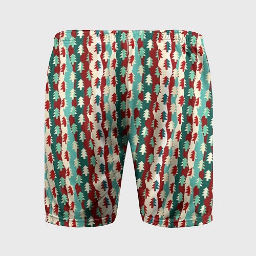 Мужские спортивные шорты Маленькие Ёлочки / 3D-принт – фото 2