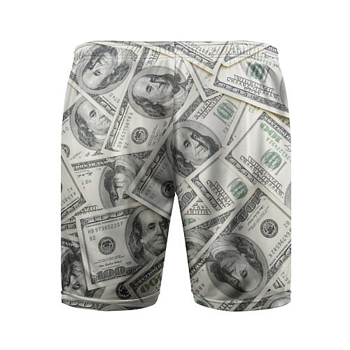 Мужские спортивные шорты Dollars money / 3D-принт – фото 2