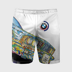 Шорты спортивные мужские Бэха в стиле поп-арт, цвет: 3D-принт