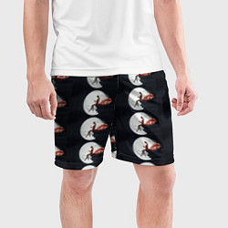 Шорты спортивные мужские Лунная девушка, цвет: 3D-принт — фото 2