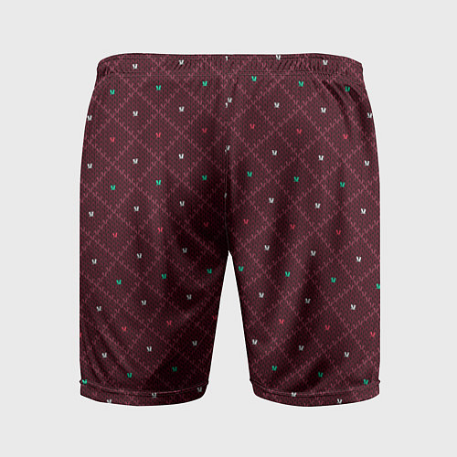 Мужские спортивные шорты Knitted Texture / 3D-принт – фото 2