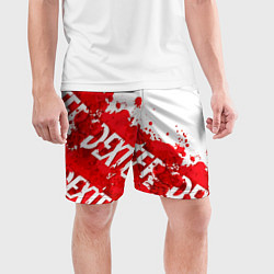 Шорты спортивные мужские Декстер, пятна крови, цвет: 3D-принт — фото 2
