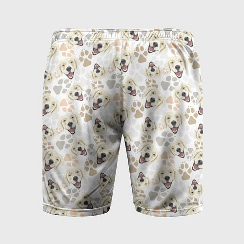 Мужские спортивные шорты Лабрадор Золотистый Ретривер / 3D-принт – фото 2