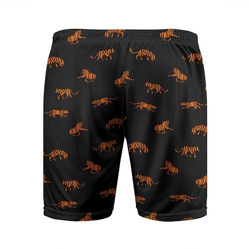Мужские спортивные шорты Тигры паттерн Tigers pattern / 3D-принт – фото 2