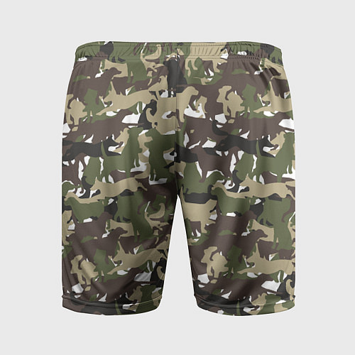 Мужские спортивные шорты Камуфляж из Собак Camouflage / 3D-принт – фото 2