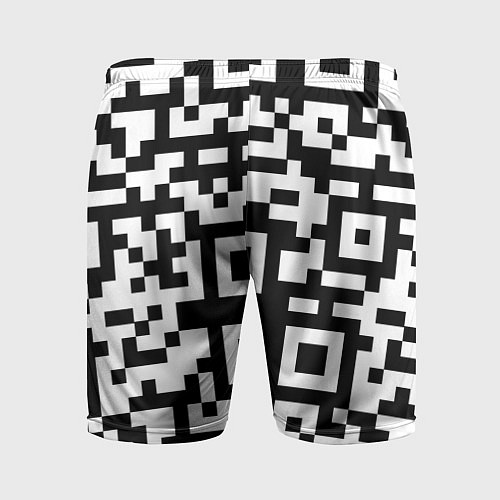 Мужские спортивные шорты Qr codeкуаркод / 3D-принт – фото 2
