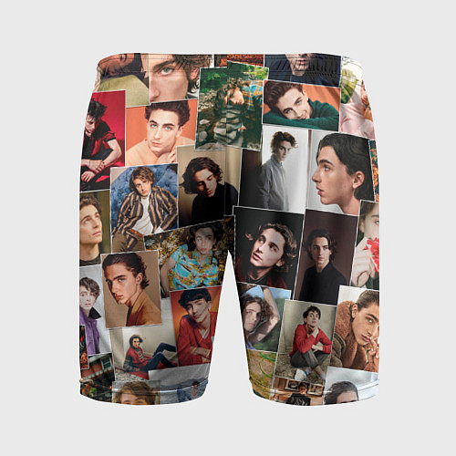 Мужские спортивные шорты Тимоти цветной коллаж / 3D-принт – фото 2