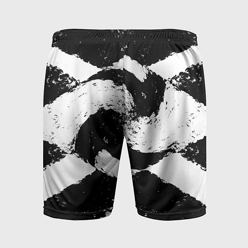 Мужские спортивные шорты Чб инь янь / 3D-принт – фото 2