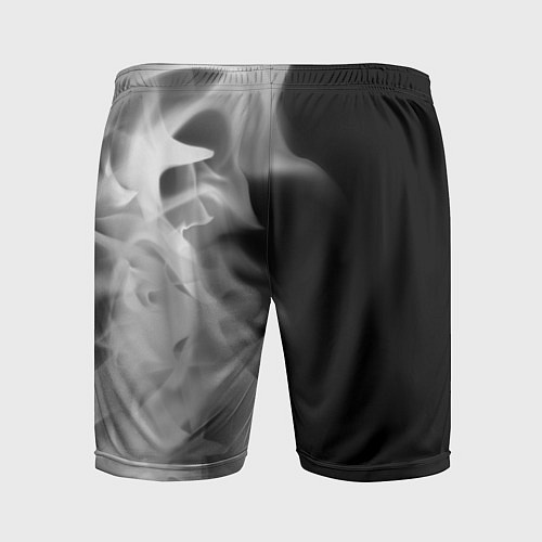 Мужские спортивные шорты DEAD BY DAYLIGHT - Пламя По вертикали / 3D-принт – фото 2