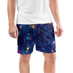Шорты спортивные мужские Звездное небо мечтателя, цвет: 3D-принт — фото 2