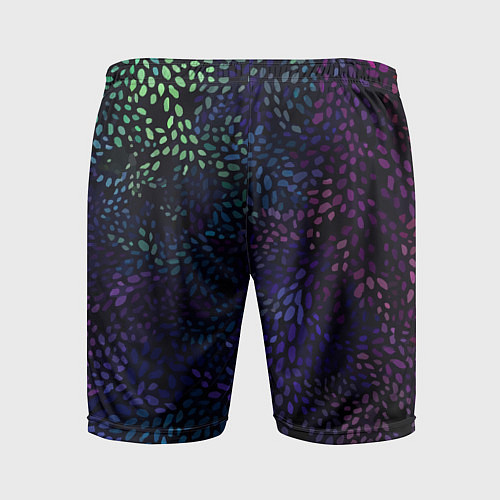 Мужские спортивные шорты РзазНоцветные ЛиСты / 3D-принт – фото 2