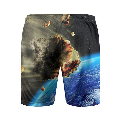 Мужские спортивные шорты Комета, перед столкновением с Землёй! / 3D-принт – фото 2