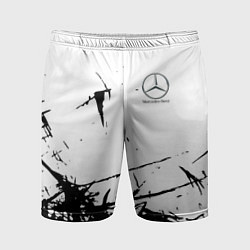 Шорты спортивные мужские Mercedes текстура, цвет: 3D-принт