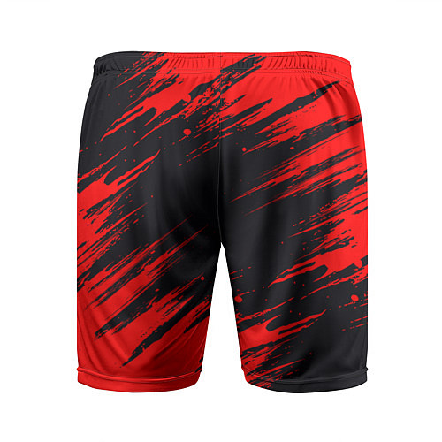 Мужские спортивные шорты Красная краска брызги / 3D-принт – фото 2