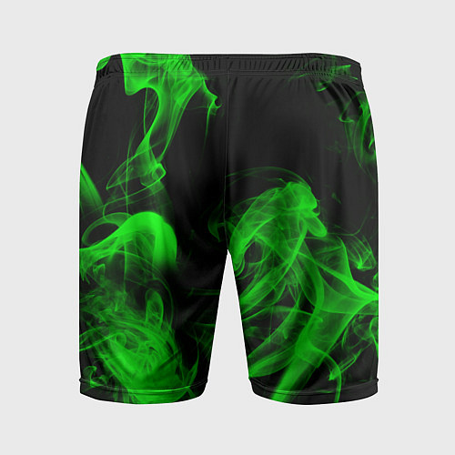 Мужские спортивные шорты Skoda: Green Smoke / 3D-принт – фото 2