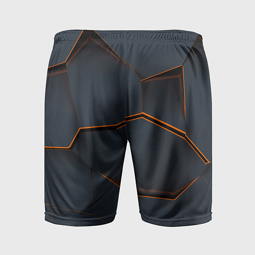Мужские спортивные шорты Tesla текстура / 3D-принт – фото 2