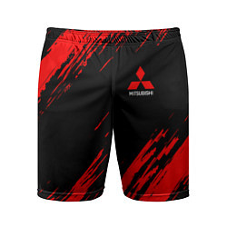 Мужские спортивные шорты Mitsubishi Texture Red