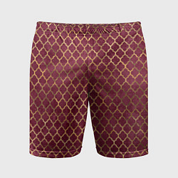 Мужские спортивные шорты Gold & Red pattern