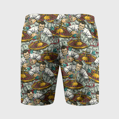 Мужские спортивные шорты Джекпот в Казино / 3D-принт – фото 2