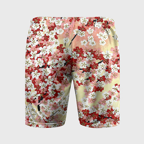Мужские спортивные шорты Цветущая весна / 3D-принт – фото 2