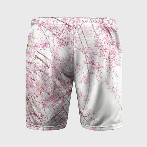 Мужские спортивные шорты Розовое цветение / 3D-принт – фото 2