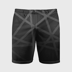 Мужские спортивные шорты ГЕОМЕТРИЧЕСКИЙ ПАТТЕРН ЧЕРНЫЙ