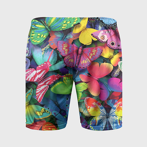 Мужские спортивные шорты Стая бабочек Pattern / 3D-принт – фото 2