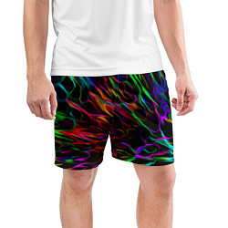 Шорты спортивные мужские Neon pattern Vanguard, цвет: 3D-принт — фото 2