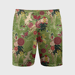 Шорты спортивные мужские Япония-Китай Сюжет, цвет: 3D-принт