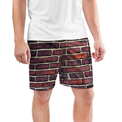 Шорты спортивные мужские Brick Wall, цвет: 3D-принт — фото 2