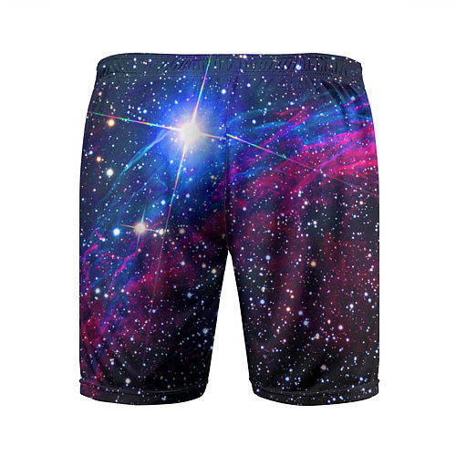 Мужские спортивные шорты Открытый космос Star Neon / 3D-принт – фото 2