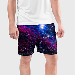 Шорты спортивные мужские Открытый космос Star Neon, цвет: 3D-принт — фото 2