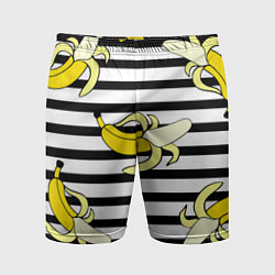 Шорты спортивные мужские Banana pattern Summer, цвет: 3D-принт