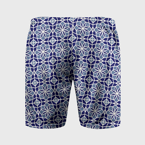 Мужские спортивные шорты СИНИЙ ОРНАМЕНТ ПАТТЕРН / 3D-принт – фото 2