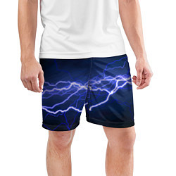 Шорты спортивные мужские Lightning Fashion 2025 Neon, цвет: 3D-принт — фото 2